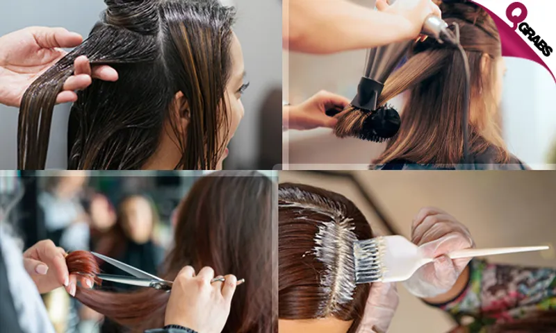 Haircut, Roots Color, Hair Mask, Wash & Blow-Dry for Ladies!